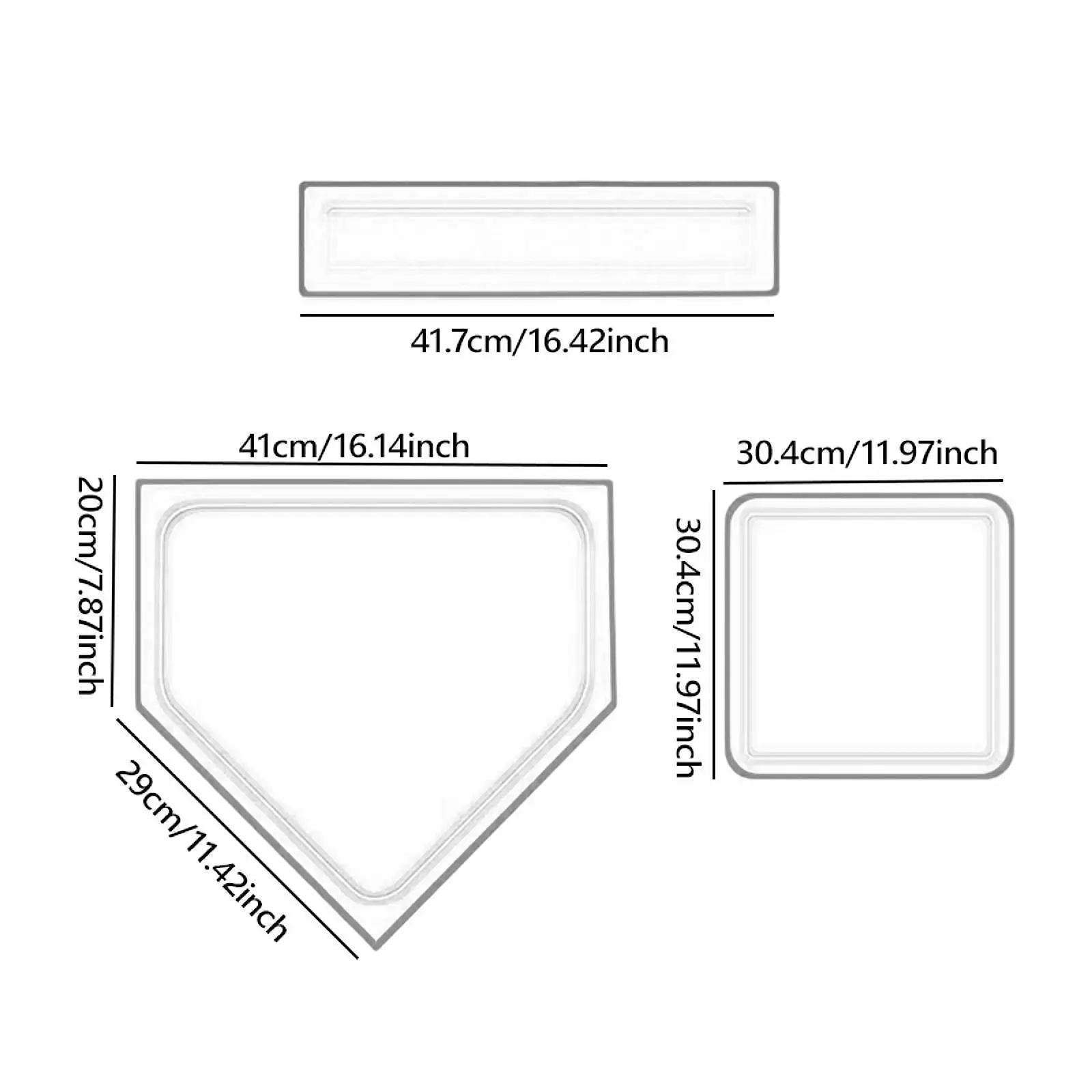 Set Basi Baseball E Softball 5 Pezzi In Gomma, Con 5 Palline Da Allenamento E Borsa – Per Bambini E Adulti, Allenamento In Cortile E Scuola - 4