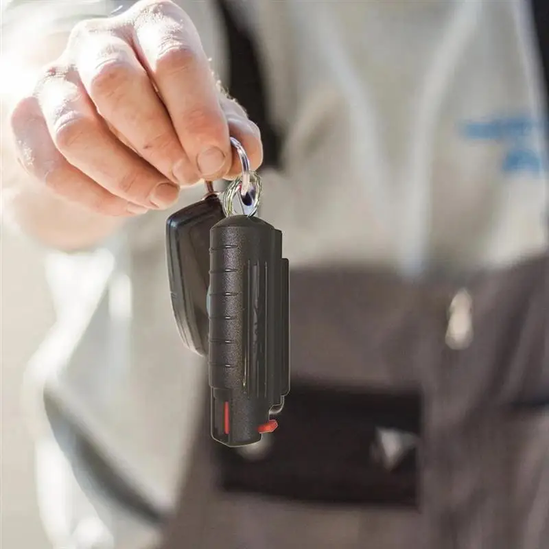 20ml EDC Reusable Pepper Spray Tank Bottle Plastic Case Emergency Empty Box Spray Shell Key Ring keychain Portable Key Chain,Plastic Dropper Bottle