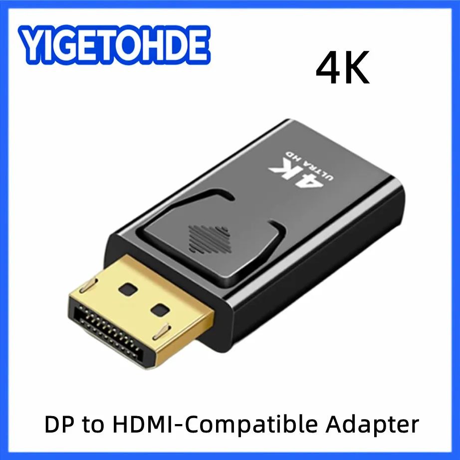 4K High-Resolution DisplayPort to HDMI Converter Adapter