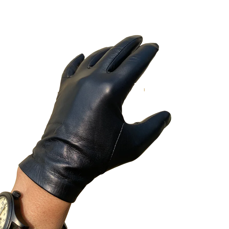 Highshine Luxury Men's Thin Soft Leather Gloves Touch Screen Compatible Tightfit Winter Warm Driving Gloves Elegant Fashion