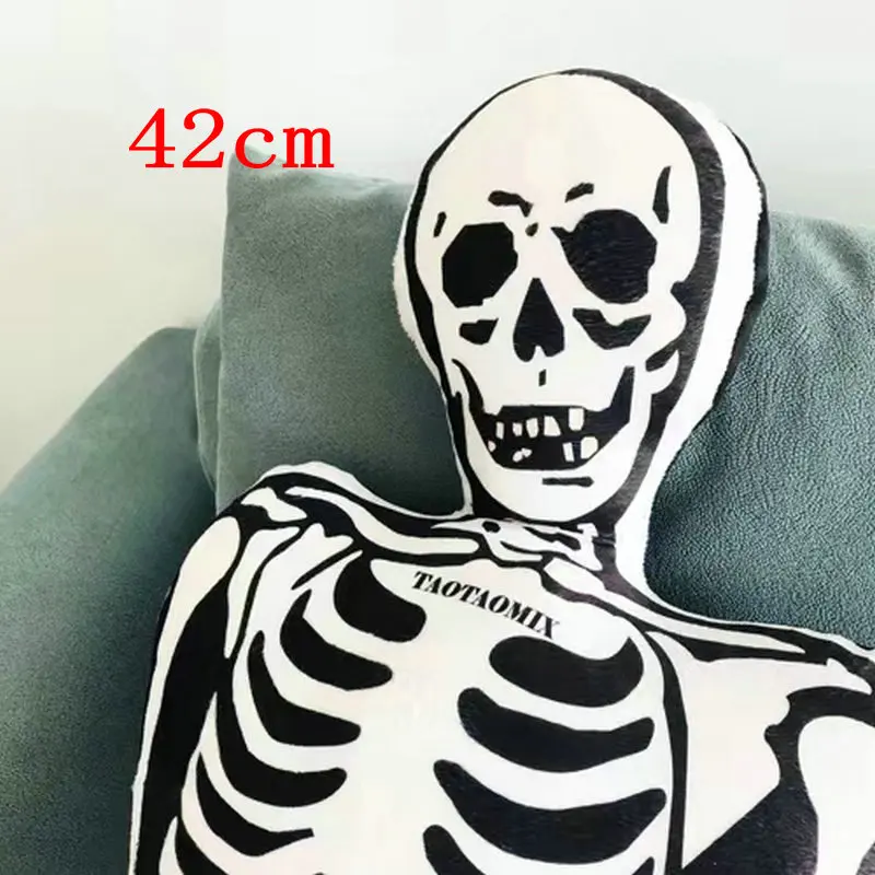thumbnail image 1 of Mochila con forma de calavera para niño, juguete de peluche de 42 a 145 cm, diseño divertido, para mujer, con forma de calavera, regalo de cumpleaños y Halloween, 1 of 5