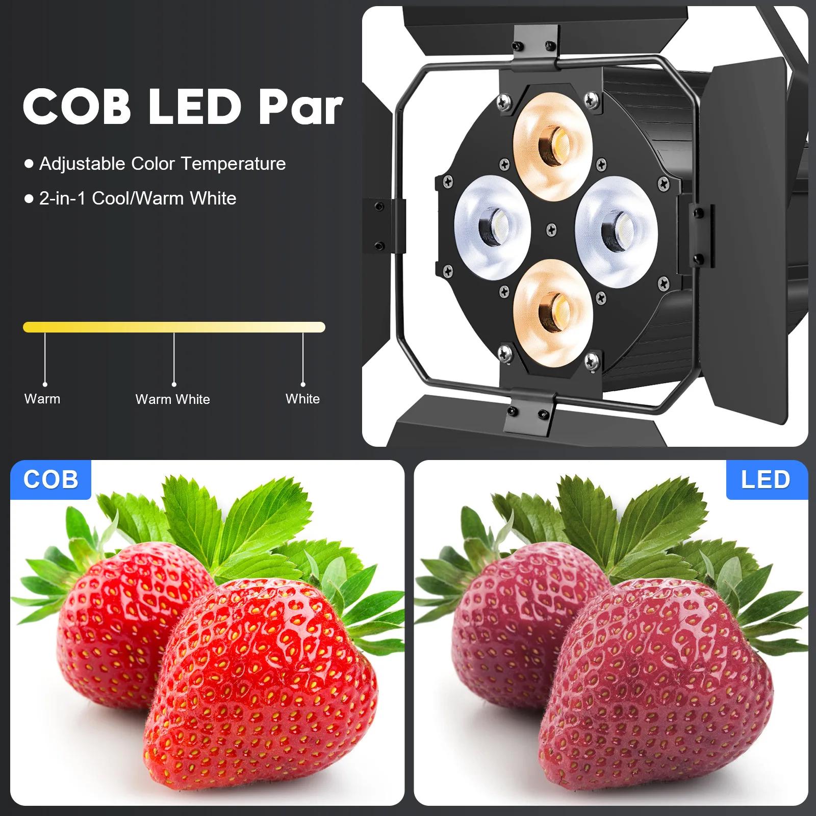 

Mini 4eye COB LED par Светильник 120W двухцветная светонепроницаемая пленка и Телевизионная аудитория освещение для свадьбы театра представлений