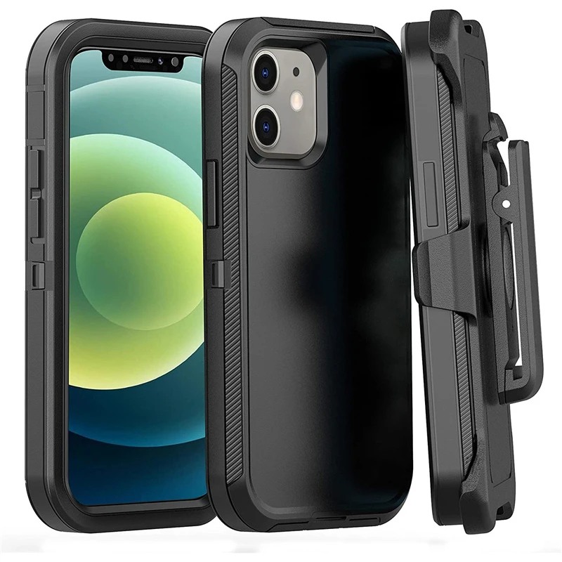 Enhanced Shockproof Defender Phone Case, Durable Premium Protective Cover