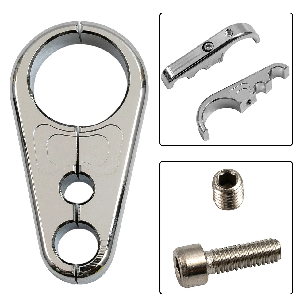 

1\\\\\\\\\\\\\\\" 25MM Motorcycle Frame Handlebar Clutch Cable Brake Line Clamp Clip Wiring Support Adapter For Harley Road King