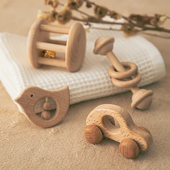 Wooden Rattle and Educational Toys - Wooden Toys 3