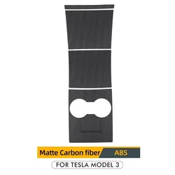 Center Console Cover Interior Decor Modification for Enhanced Design and Functionality (Matte Carbon ABS)