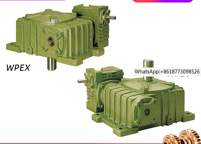 

WPEX/WPEO dual stage horizontal worm gear reducer WPEA gearbox WPEO/WPEX specifications: 40-70