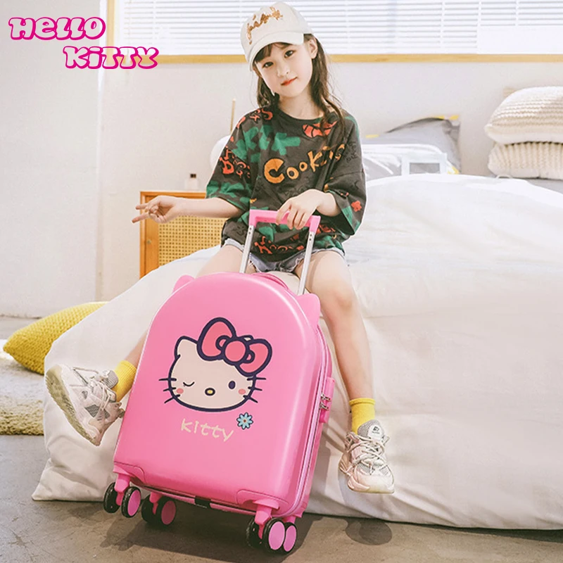 

Чемодан на колесиках диаметром 16, 18 дюймов, с рисунком Hello Kitty
