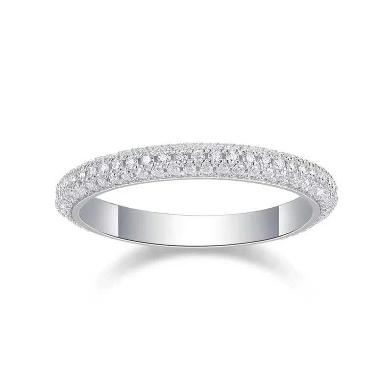 

R12964 Lefei Fashion Luxury Trendy Classic Moissanite Full Didmondset Ring For Elegant Women 925 Silver Party Jewelry CharmsGift