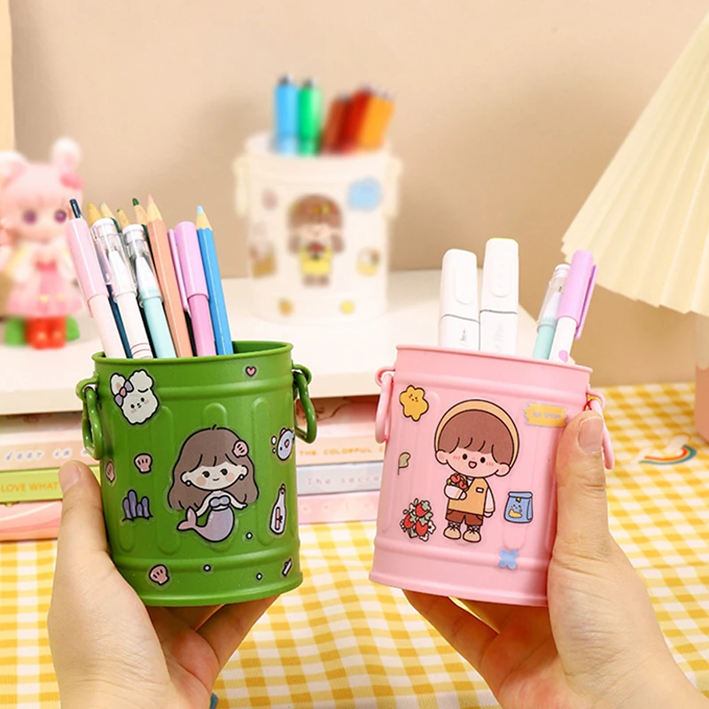 DIY Funny Large Mouth Pen Holder Cute Large-capacity Pencil Holder Durable Stationery Container Makeup Brush Storage Bucket pen holder pen and brush holder brush holder