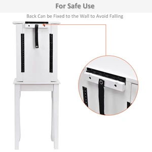  Giantex Jewelry Box with Top Flip Mirror 
