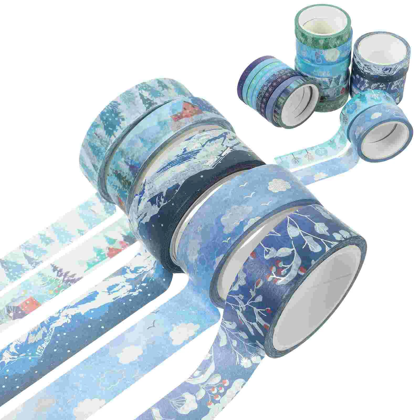 

Christmas Washi Tapes Winter Holiday Xmas Foil Masking Tapes Scrapbook Journal Diy Craft Gift Wrapping