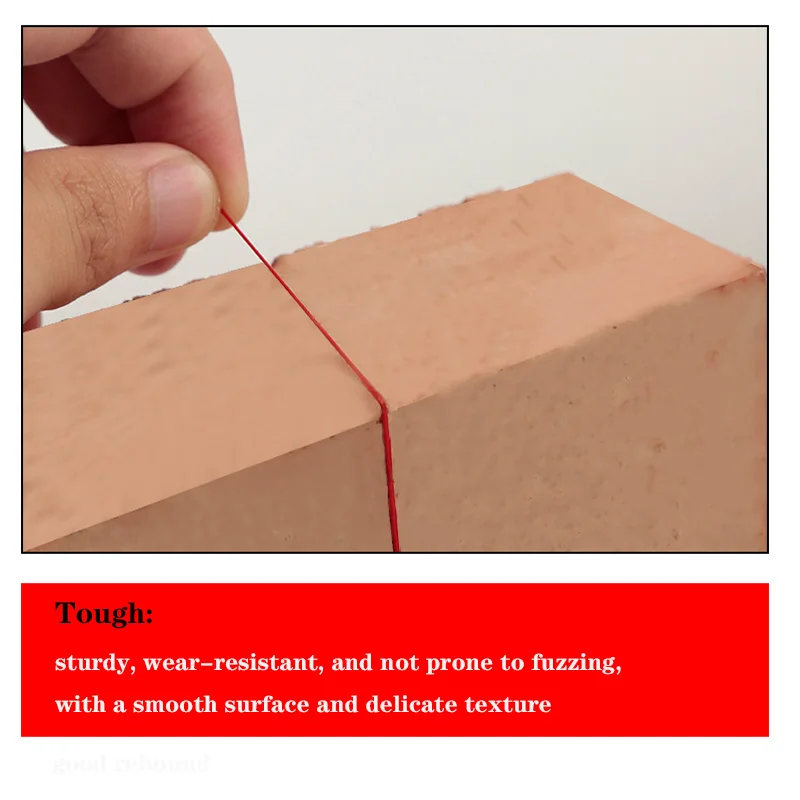 Description Picture 5 of item40M/Roll 0.6mm Flat Crystal Elastic Thread Bracelet String Leather Band Rope For Wearing Bracelet Elastic Thread Buddha Bead Thr