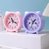 Alarm Clock Cute Cartoon Shape Silent Movement Battery Powered Portable Alarm Clock Bedroom Decoration 2