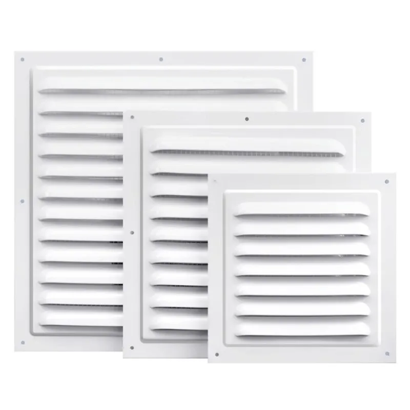 

Air Vent Grille Ventilation Cover Window Square Vent Insect Screen Aluminum Alloy Heating Cooling Ventilator Plate Home Hardware