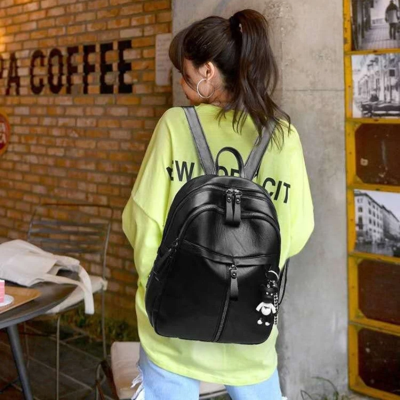 

2024 fashion hot selling PU material backpack travel bag backpack
