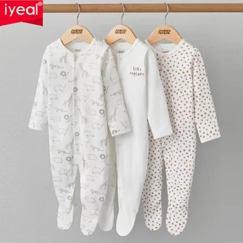 3-Pack Cotton Baby Romper Set 1