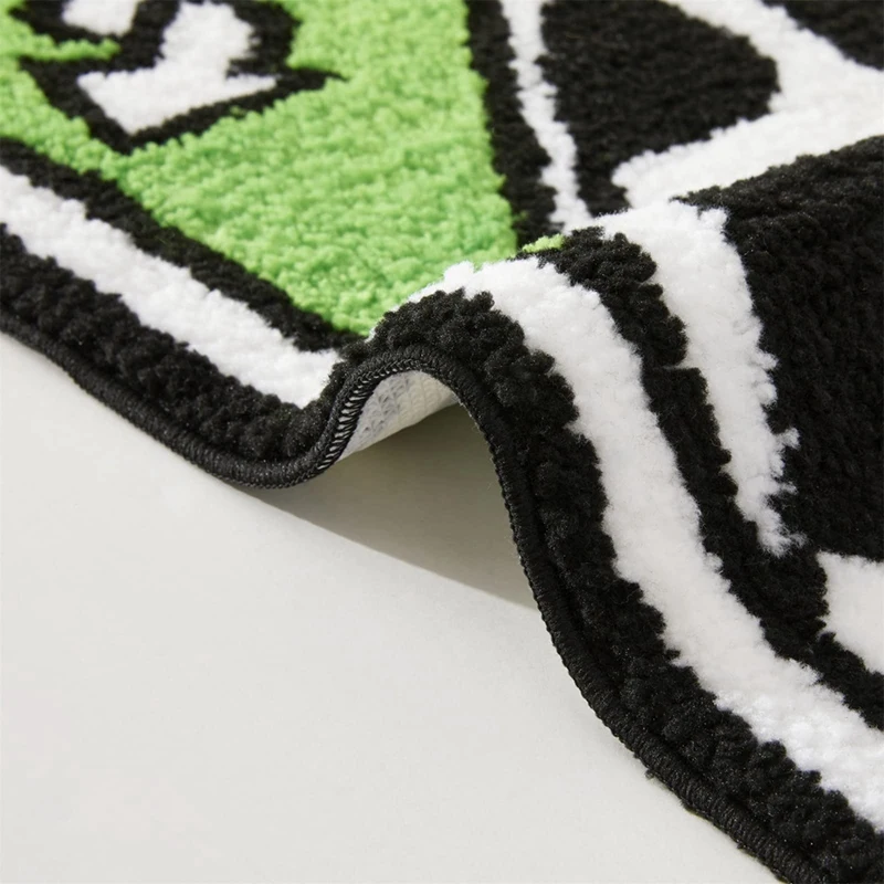 For UNO Card Rug, Funky Aesthetic Throw Area Rugs Non Slip Washable, Modern Abstract Cute Unique Bathroom Bedroom Rugs Durable 4