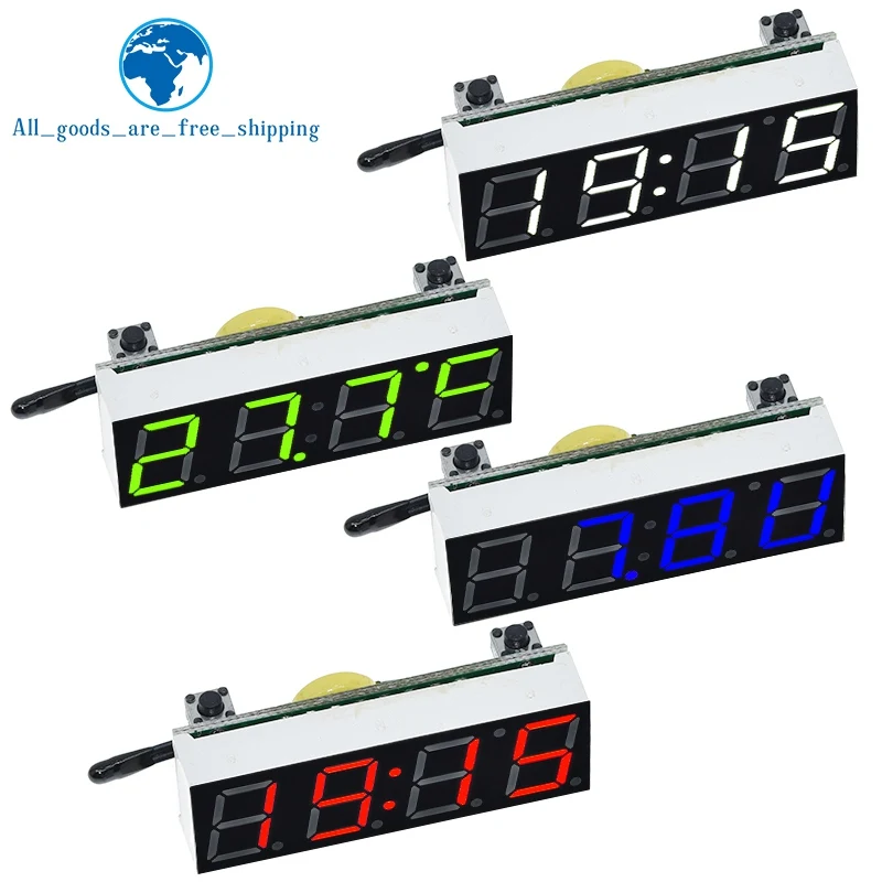 TZT 1/3PCS 3 In 1 LED RX8025T Digital Clock Temperature thumbnail 9