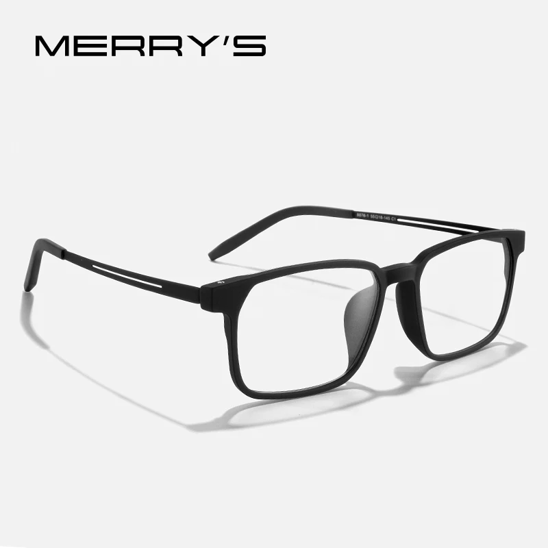 MERRYS DESIGN Men Pure Titanium Ultra-Light And Comfortable Unisex Eyeglasses Frame TR90 Frames Eyewear Optics Frame S2878