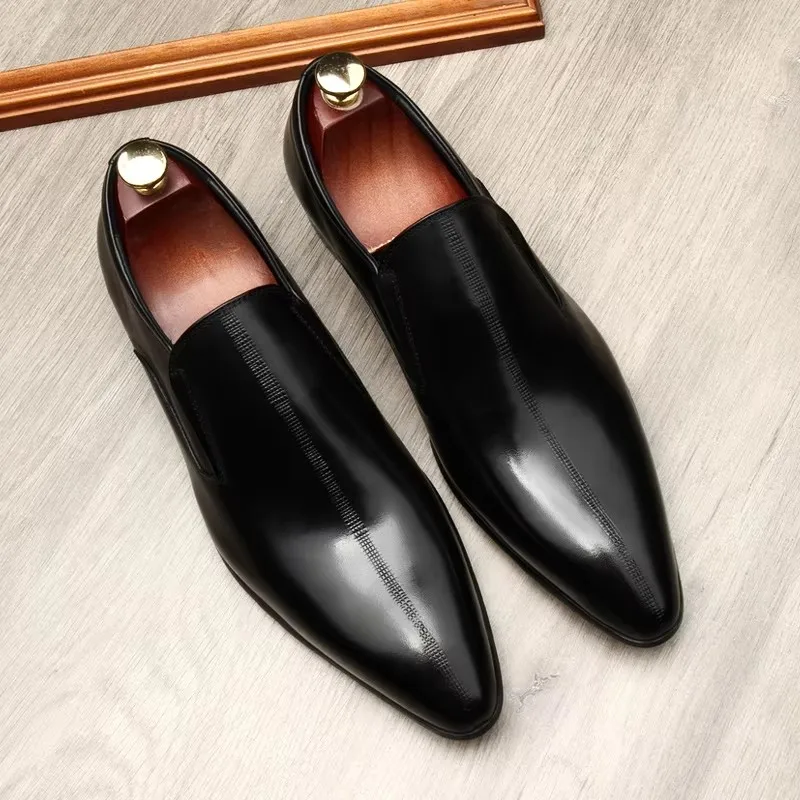 Formal shoes man, English style, cowhide build, breathable, dress, wedding wear, love, size 46