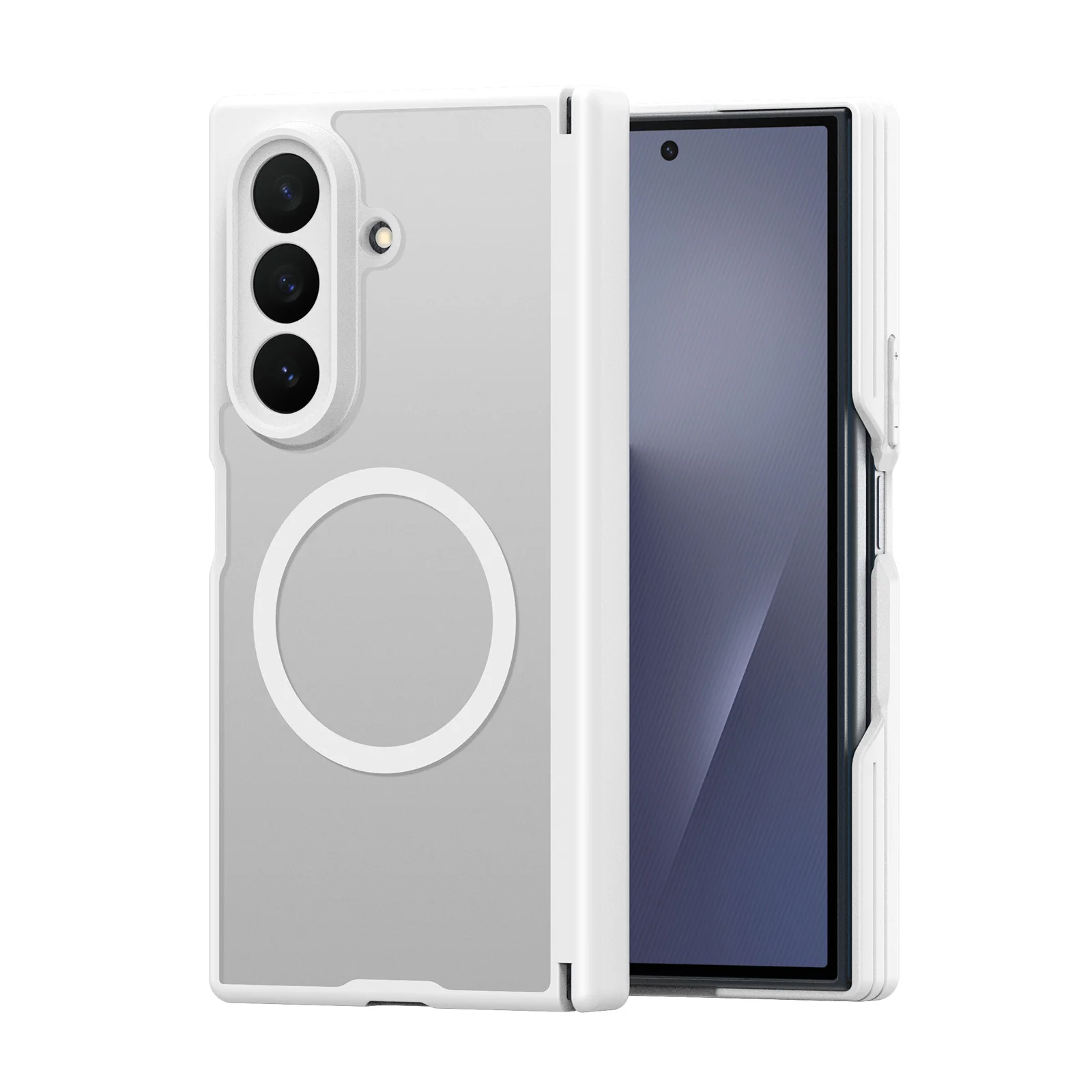 Magnetic Transparent Frosted Case with Full Protection & Anti-Slip Shockproof Design