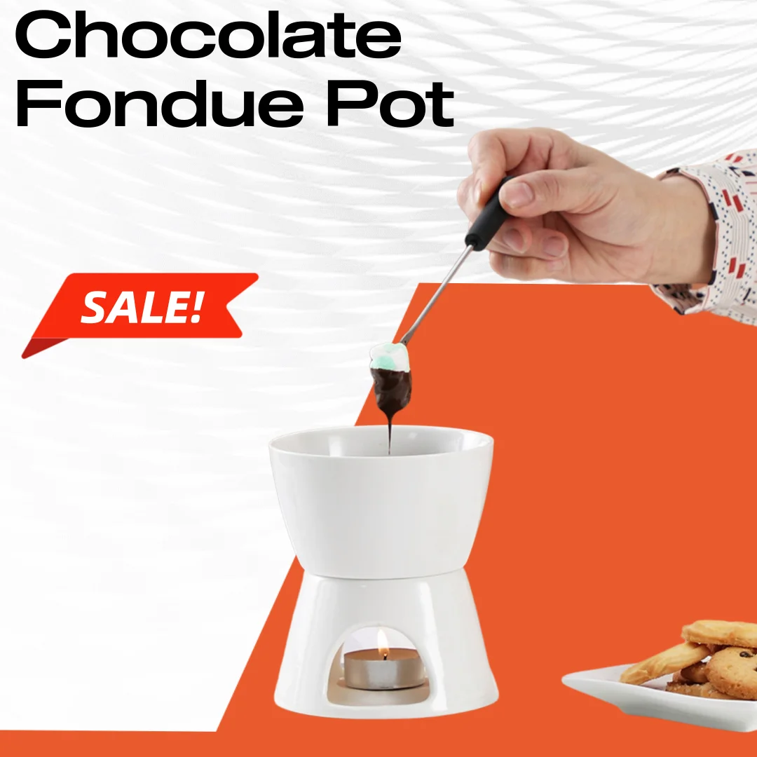 Tea Light Porcelain Melting Pot Chocolate Melter Chocolate Fondue Pot Ceramic Hot for Candy Dessert Dining Broth Engagement
