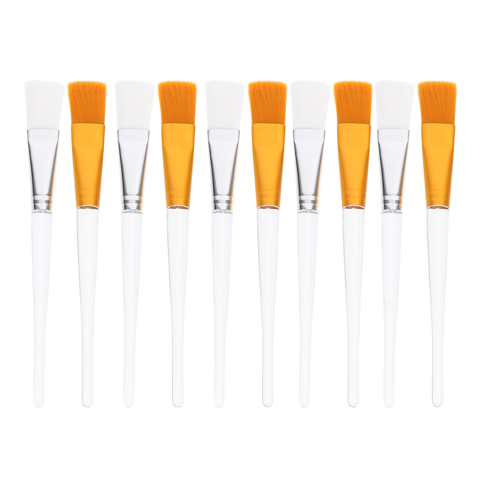 

10 Pcs Crystal Stick Mask Brush Makeup Spatula Face Spoon Brushes Nylon Facial Applicator
