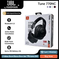 JBL Tune 770NC T770NC Original ANC Bluetooth 5.3 With LE Audio Upgrade 760NC Headphone Multi-Point Connection Headset 70H 1
