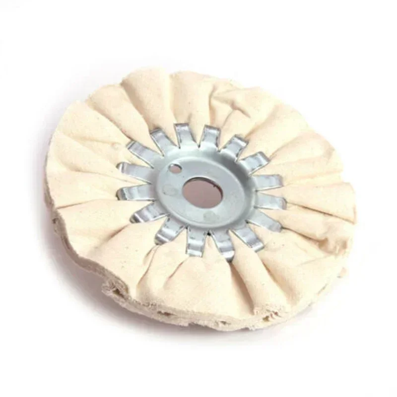 Polishing Wheel Disc Hiqalty 5inch Airway ing Grinding Wheel White Cotton 125*16mm Metal Polishing Abrasive Wheels For Power-operated Grinders