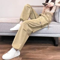 Fashion Women Joggers Pants Casual Female Chic Straight Cargo Pants Elastic High Waist Streetwear Slim Trousers Summer Thin - Image 4