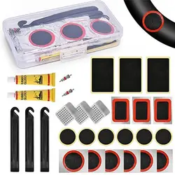 Bike Flat Tire Repair Kit Tool Kit Bicycle Puncture Repair Patch MTB Cycling Rubber Glue Valve Lever Tire Patch Repair Tool