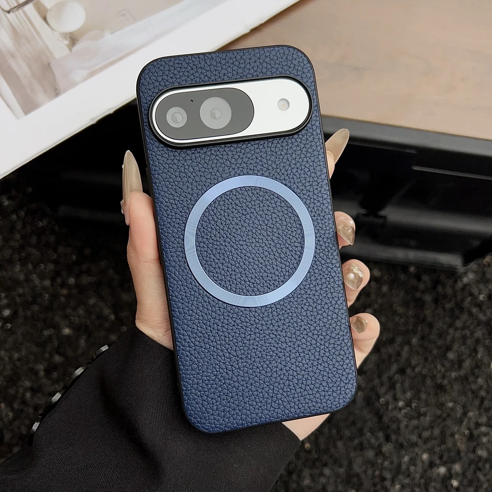 Magnetic Litchi Leather Pattern Soft Case