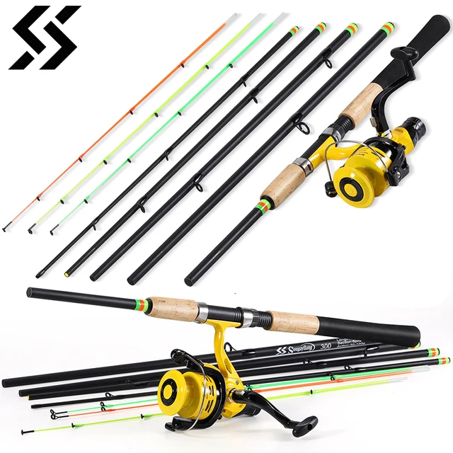 Sougayilang 1.98m Spinning Rod Casting Rods Lure Fishing Rod Ultralight  Carbon Fiber for Travel Fishing Freshwater Bass Fishing