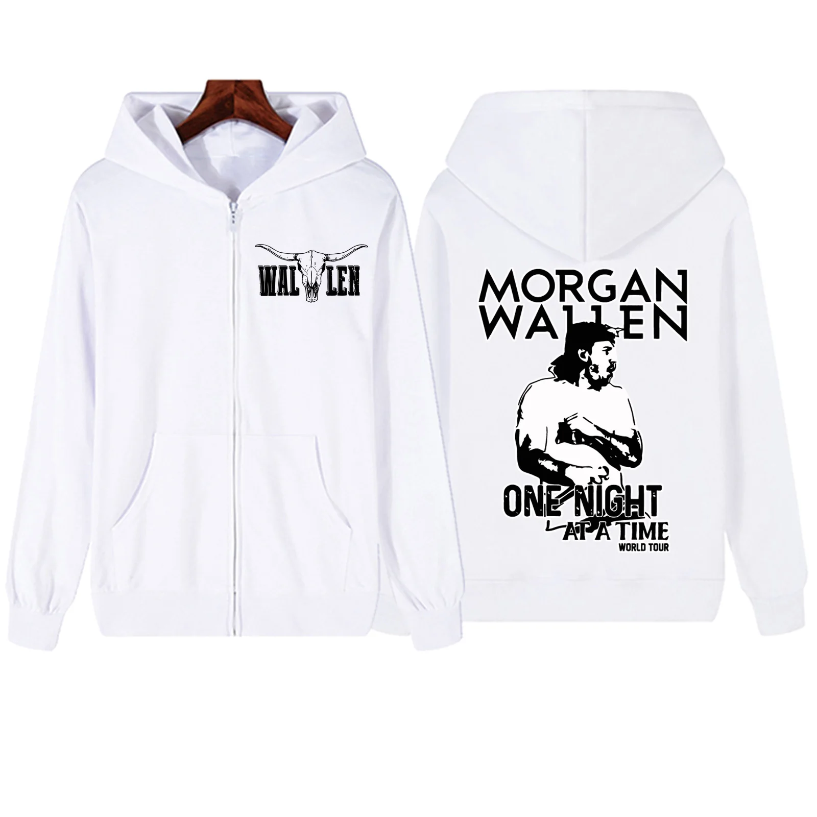 모건 월렌 지퍼 후드, 하라주쿠 풀오버 상의, 맨투맨 스트리트웨어 팬 선물, 한 번에 한 가지 