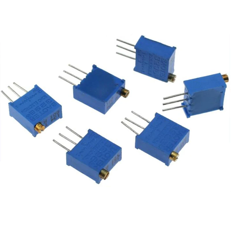 10PCS 3296W potentiometer precision adjustable resistance multi-turn trimming 1K 2K 5K 10K 100K 103 100R Trimmer Potentiometer