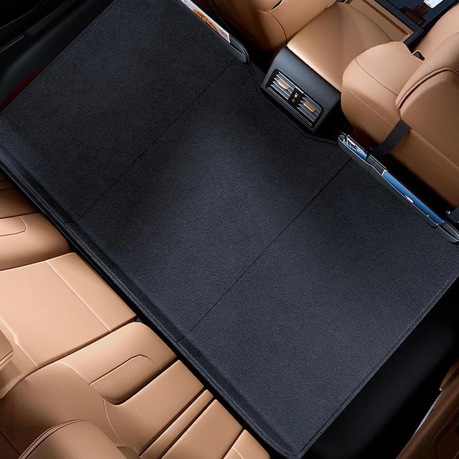 Car Bed Mattress Car Back Seat Bed with Storage Pocket Easy to Install