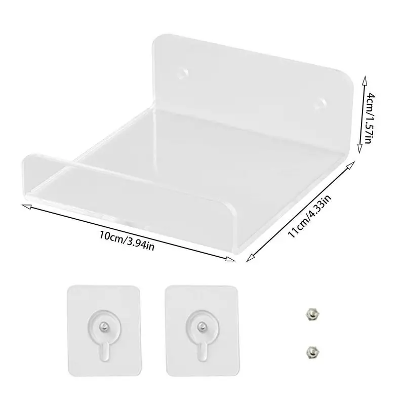 Étagère Flottante Transparente En Acrylique Invisible Pour Chambre D'Enfant, Salle De Bain