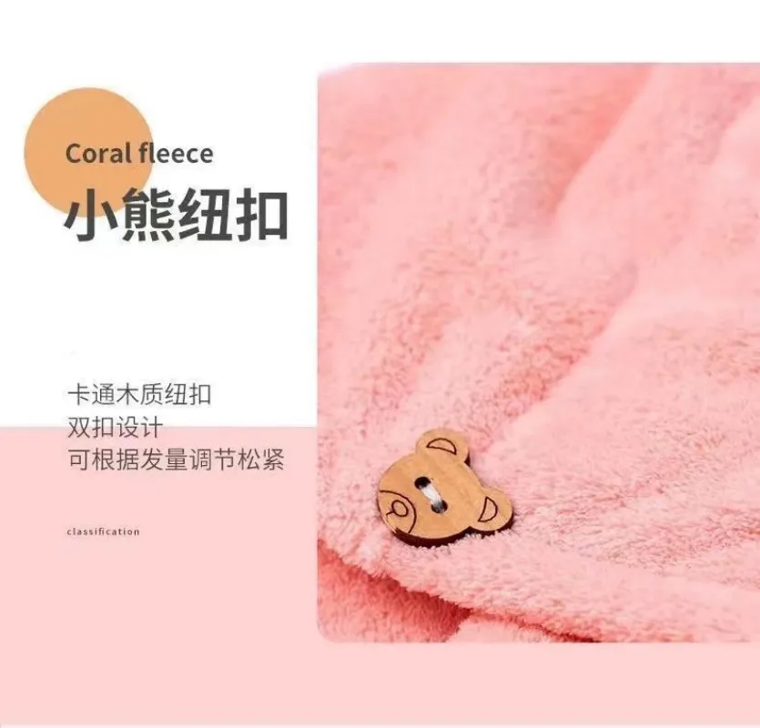Women Hair Drying Hat Quick-dry Hair Towel Cap Hat Bath Hat Microfiber Solid Towel Cap Super Absorption Turban Hair Dry Cap 5