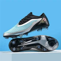 Elite Performance Men's Soccer Cleats - Non - Slip Outdoor Football Boots for Optimal Comfort and Breathability (Black Moon FG)