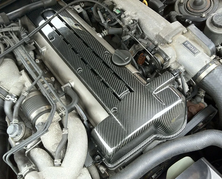For Toyota Mk4 Supra 2Jz Vvti Carbon Fiber Car Engine Protection Plate Engine Bonnet Hood