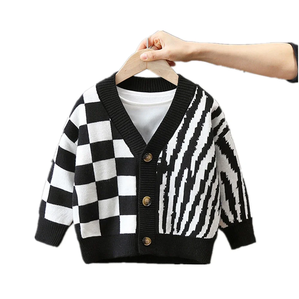 

2-10Years Spring Autumn Knitted Cardigan Sweater Baby Children Clothing Boys Girls Sweaters Kids Wear Baby Boy Clothes Winter