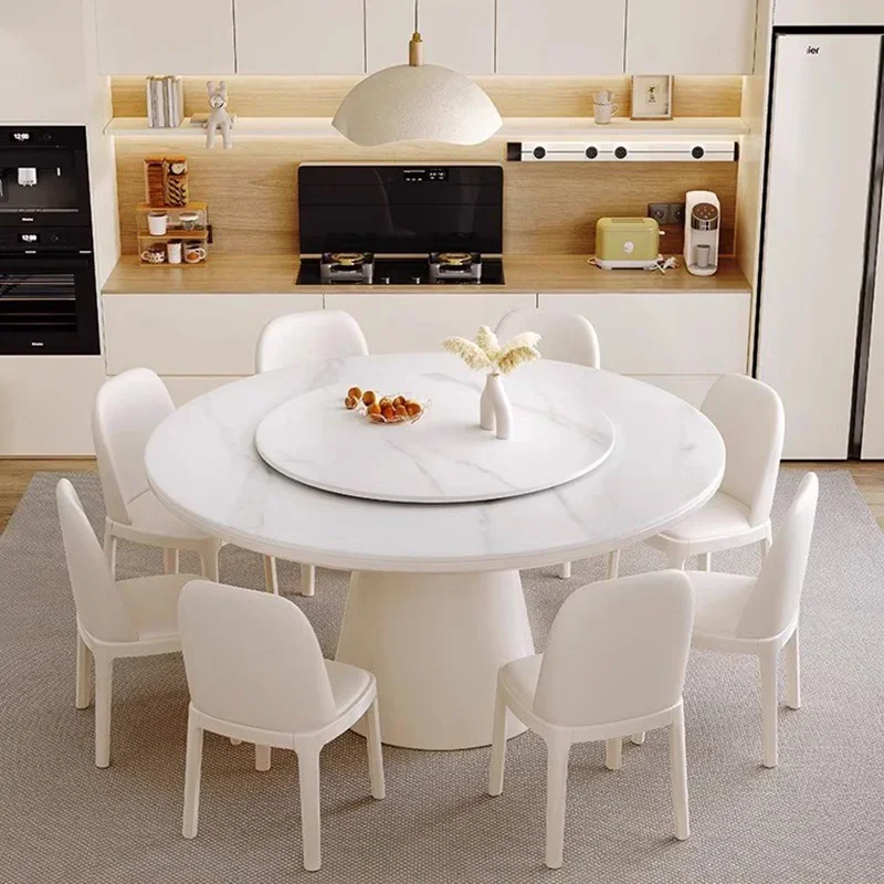 

Small Coffee Table Round Marble Turntable Dressing Kitchen Single Dining Table Set Nordic Salon Mesa Redonda Luxury Furniture