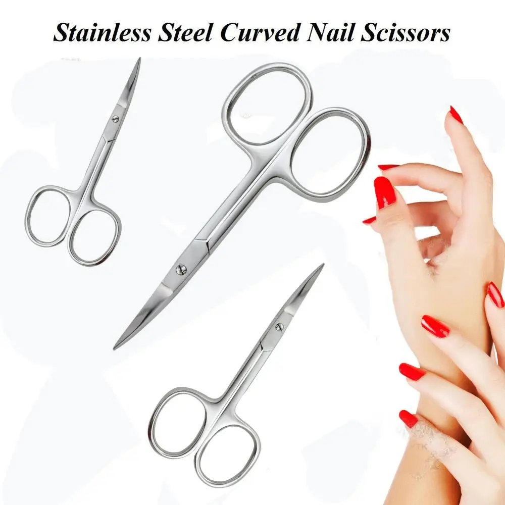 Stainless Steel Scissors Makeup Nose Hair Trimming Mustaches Personal Care