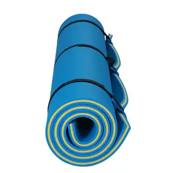 Floating Water Pad Mat 3-Layer Swimming Floating Foam Pad 9' x 6'/12.8' x 5' Water Pad with Storage Straps Water Activities Mat 6