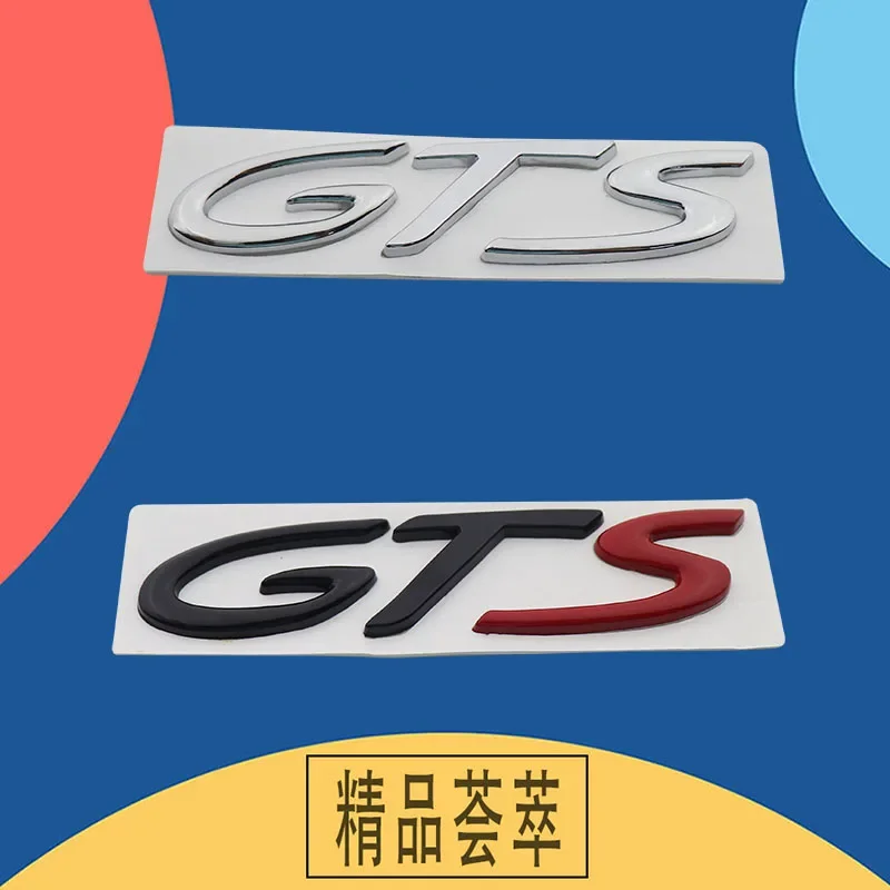 3D 포르쉐 911 718 928 901 930 GTS 엠블럼 자동차 후드 펜더 트렁크 리어 보닛 네임플레이트 데칼 배지 스티커