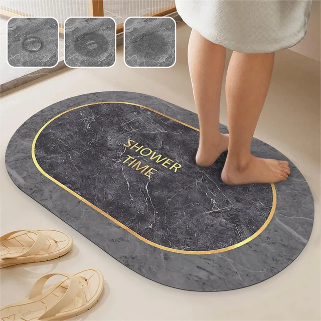 Shower Bath mat Round Bathroom Floor mats Anti Slip mat for Rubber mat  Bathroom Shower Foot