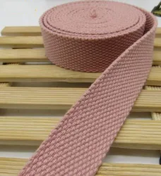 Durable Cotton Webbing for DIY Crafts & Sewing Projects (Light pink)