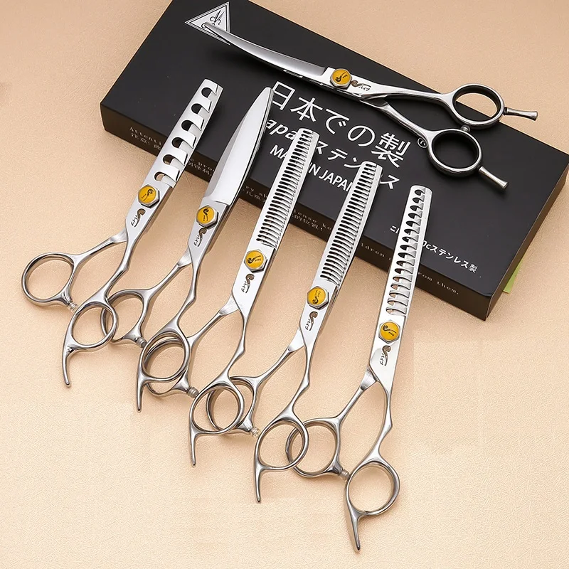 6" Professional Hair Scissors Japan Hairdressing Scissors Barber Tool  Flat Cut Teeth Thinning Scissors Hair Salon Shears images - 6