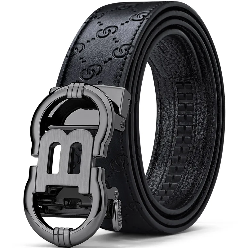 VANNANBA Men's Ratchet Belt With Automatic Buckle | Genuine Leather No-Hole Adjustable Belt, Gift Box Included - View #10